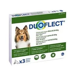 Duoflect - Pipettes Antiparasitaire De 20 à 40Kg Pour Chien - X3