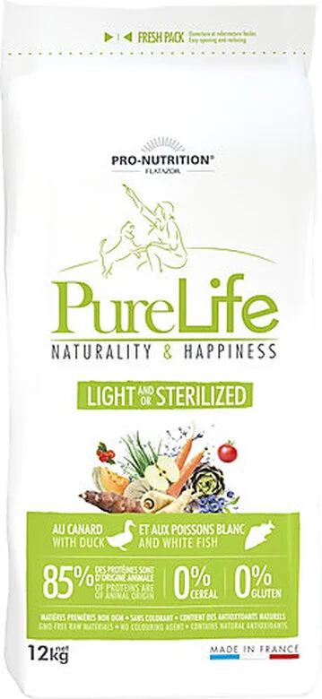 Flatazor - Croquettes PURE LIFE Light Sterilized Pour Chien - 12Kg 3 Flatazor - Croquettes PURE LIFE Light Sterilized Pour Chien - 12Kg