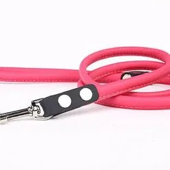 Yogipet - Laisse En Cuir 120cm Pour Chien - Rose