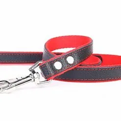 Yogipet - Laisse En Cuir Avec Nylon 120cm Pour Chien - Rouge