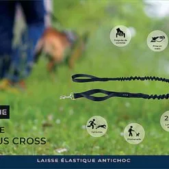 Kyflie - Laisse élastique Anti-chocs LUDUS CROSS Noir Pour Chien - 2m 7 Kyflie - Laisse élastique Anti-chocs LUDUS CROSS Noir Pour Chien - 2m -nourriture pour chien Soldes 2023 38816