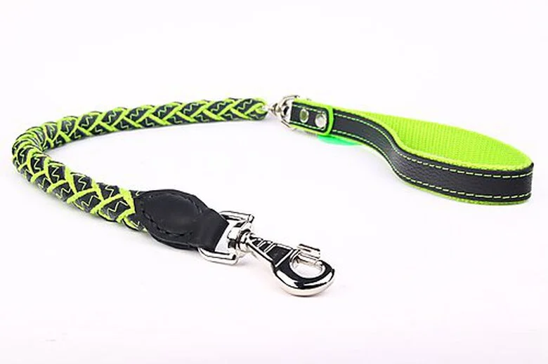 Yogipet - Laisse En Cuir Tressé 120cm Pour Chien - Vert 4 Yogipet - Laisse En Cuir Tressé 120cm Pour Chien - Vert – Image 2