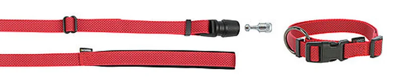 Goleygo - Ensemble Laisse Collier Et Goupille Rouge Pour Chien - M 3 Goleygo - Ensemble Laisse Collier Et Goupille Rouge Pour Chien - M