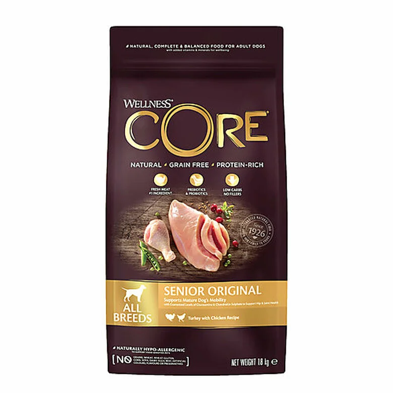 Wellness CORE - Croquettes Senior Dinde Et Poulet Pour Chien - 1,8Kg 3 Wellness CORE - Croquettes Senior Dinde Et Poulet Pour Chien - 1,8Kg