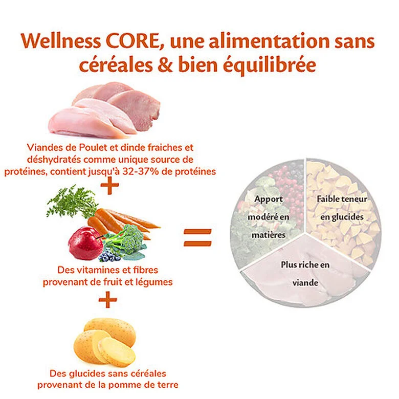 Wellness CORE - Croquettes Senior Dinde Et Poulet Pour Chien - 1,8Kg 6 Wellness CORE - Croquettes Senior Dinde Et Poulet Pour Chien - 1,8Kg – Image 4