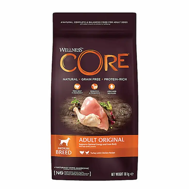 Wellness CORE - Croquettes Original Dinde Et Poulet Pour Chien - 1,8Kg 3 Wellness CORE - Croquettes Original Dinde Et Poulet Pour Chien - 1,8Kg