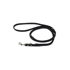 Comme Un Roi - Laisse Cuir Ajustable So Chic Noir Pour Chien - 200cm