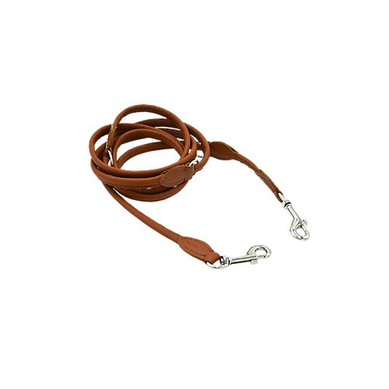Comme Un Roi - Laisse Cuir Ajustable So Chic Caramel Pour Chien Et Chat - 220cm 3 Comme Un Roi - Laisse Cuir Ajustable So Chic Caramel Pour Chien Et Chat - 220cm