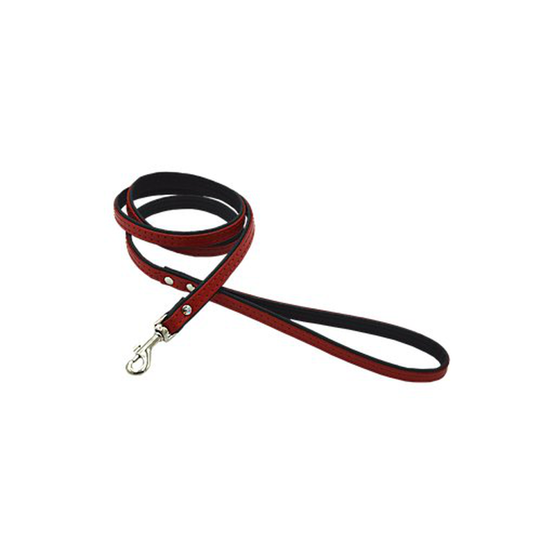 Comme Un Roi - Laisse Cuir So Funky Rouge / Noir Pour Chien Et Chat - 120cm 3 Comme Un Roi - Laisse Cuir So Funky Rouge / Noir Pour Chien Et Chat - 120cm