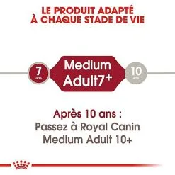 Royal Canin - Croquettes Medium Adulte 7+ Pour Chien -nourriture pour chien Soldes 2023 66799
