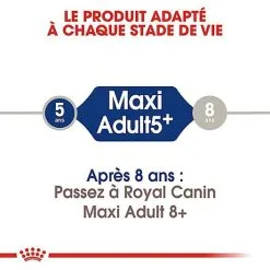 Royal Canin - Croquettes Maxi Adulte 5+ Pour Chien Adulte - 15Kg -nourriture pour chien Soldes 2023 66835