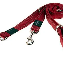 Rogz - Laisse Utility Multiple Rouge Pour Chiens - 180x2,5cm