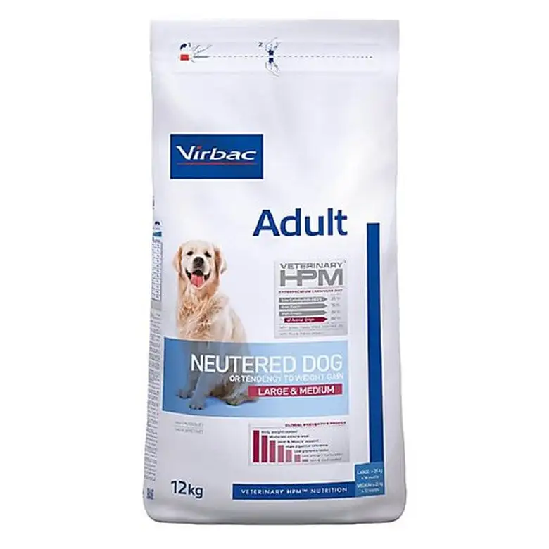 Virbac - Croquettes Veterinary HPM Adult Neutered Large & Medium Dog Pour Chien - 12Kg 3 Virbac - Croquettes Veterinary HPM Adult Neutered Large & Medium Dog Pour Chien - 12Kg