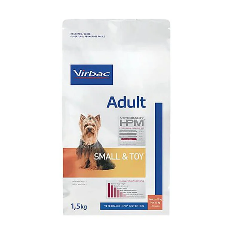 Virbac - Croquettes Veterinary HPM Adult Small & Toy Dog Pour Chiens - 1.5Kg 3 Virbac - Croquettes Veterinary HPM Adult Small & Toy Dog Pour Chiens - 1.5Kg