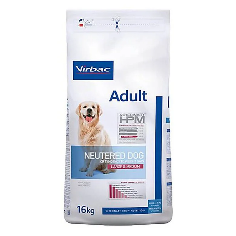 Virbac - Croquettes Veterinary HPM Adult Neutered Large & Medium Dog Pour Chien - 16Kg 3 Virbac - Croquettes Veterinary HPM Adult Neutered Large & Medium Dog Pour Chien - 16Kg