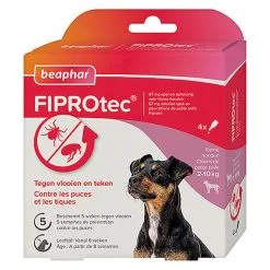 Beaphar - Pipettes Antiparasitaires Fiprotec Pour Petit Chien - X4
